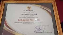 Kehadiran Lurah Sidoharjo dalam Penyerahan Penghargaan Lunas PBB-P2